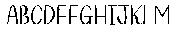 PeterKai Font UPPERCASE