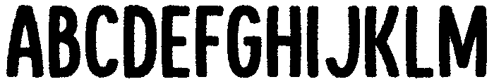 Peterson Rough Font UPPERCASE