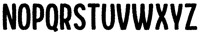 Peterson Rough Font UPPERCASE