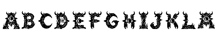 Pevian Regular Font UPPERCASE