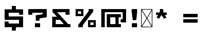 Pexan Font OTHER CHARS