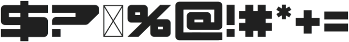 PENTA Regular otf (400) Font OTHER CHARS