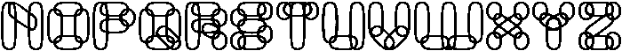PERFECT CLOUD Bold otf (700) Font UPPERCASE