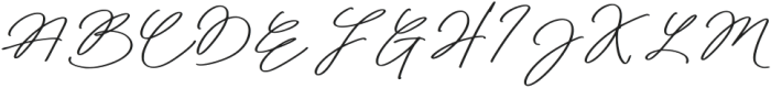 Peaceful Harmony Signature Regular otf (400) Font UPPERCASE