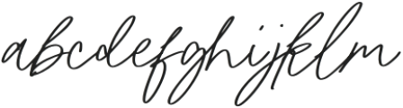 Peaceful Harmony Signature Regular otf (400) Font LOWERCASE