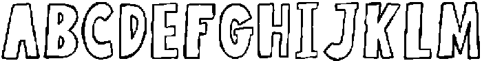 Peach Coast Outline otf (400) Font UPPERCASE