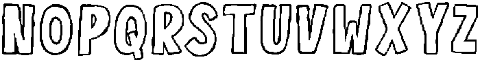 Peach Coast Outline otf (400) Font LOWERCASE