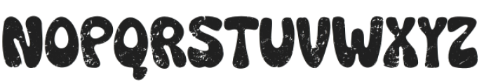 Peachy Rounded Grunge otf (400) Font UPPERCASE