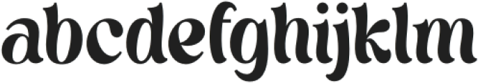 PeacockShowier Regular otf (400) Font LOWERCASE