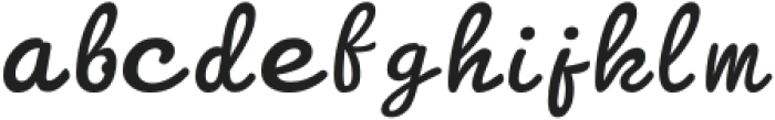 Peacy Regular otf (400) Font LOWERCASE