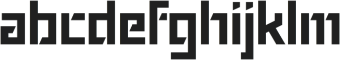 PeakRegular otf (400) Font LOWERCASE