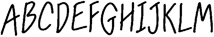 Peanut Regular otf (400) Font UPPERCASE
