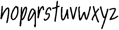 Peanut Regular otf (400) Font LOWERCASE