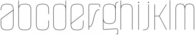 Pearfresh Thin otf (100) Font LOWERCASE