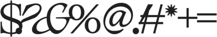 Pearl Blossom Italic Bold otf (700) Font OTHER CHARS