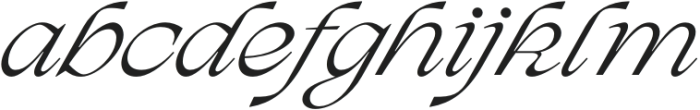 Pearl Blossom Italic otf (400) Font LOWERCASE