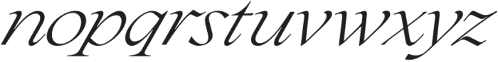 Pearl Blossom Italic otf (400) Font LOWERCASE
