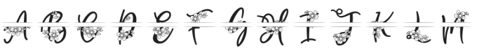 Pearly Monogram Split otf (400) Font UPPERCASE