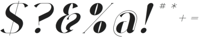 Peckish Italic otf (400) Font OTHER CHARS