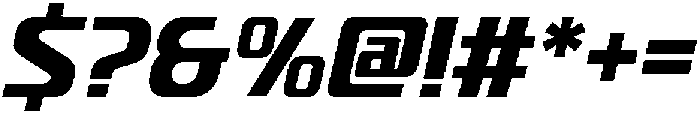 Pedal Track Slant otf (400) Font OTHER CHARS