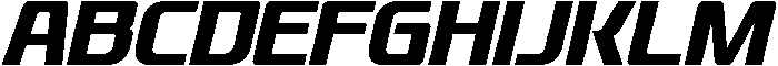 Pedal Track Slant otf (400) Font UPPERCASE