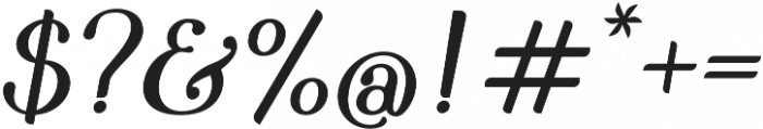 Pedrera Italic Bold otf (700) Font OTHER CHARS