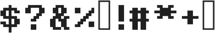 PegasusPixel ttf (400) Font OTHER CHARS