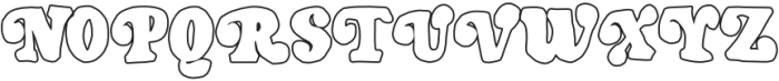 Pegia Display Outline Outline otf (400) Font UPPERCASE