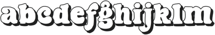 Pegia Display Shadow Shadow otf (400) Font LOWERCASE