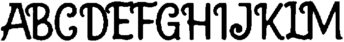 Pekufa ttf (400) Font UPPERCASE