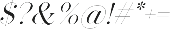 PelagicBird-Italic otf (400) Font OTHER CHARS