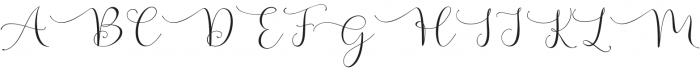 Pelangi script Regular otf (400) Font UPPERCASE