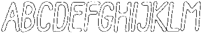 Pelmeni Angular Outline Italic otf (400) Font UPPERCASE