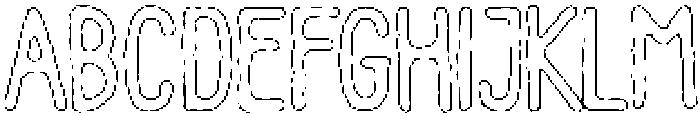 Pelmeni Angular Outline otf (400) Font UPPERCASE