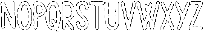 Pelmeni Angular Outline otf (400) Font UPPERCASE