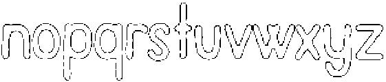 Pelmeni Angular Outline otf (400) Font LOWERCASE