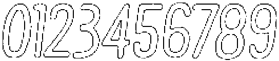 Pelmeni Brush Outline Italic otf (400) Font OTHER CHARS