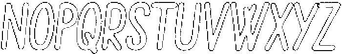 Pelmeni Brush Outline Italic otf (400) Font UPPERCASE