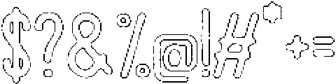 Pelmeni Brush Outline otf (400) Font OTHER CHARS