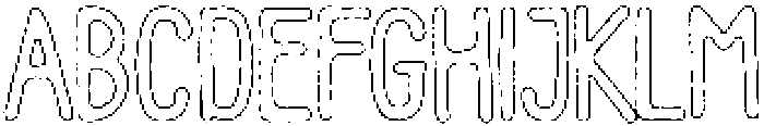 Pelmeni Brush Outline otf (400) Font UPPERCASE
