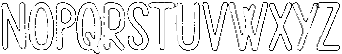 Pelmeni Brush Outline otf (400) Font UPPERCASE