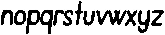 Pelmeni Chalk Italic otf (400) Font LOWERCASE