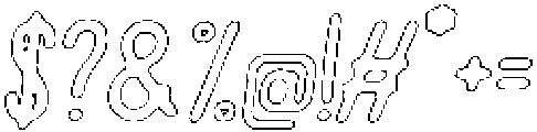 Pelmeni Chalk Outline Italic otf (400) Font OTHER CHARS