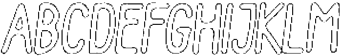 Pelmeni Chalk Outline Italic otf (400) Font UPPERCASE