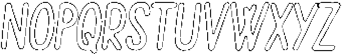 Pelmeni Chalk Outline Italic otf (400) Font UPPERCASE