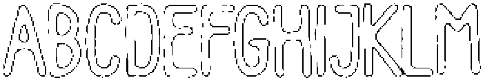 Pelmeni Chalk Outline otf (400) Font UPPERCASE