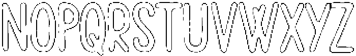 Pelmeni Chalk Outline otf (400) Font UPPERCASE