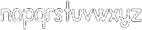 Pelmeni Chalk Outline otf (400) Font LOWERCASE
