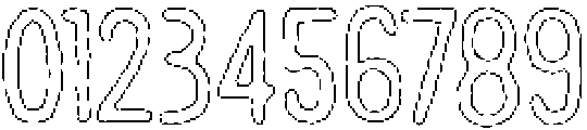 Pelmeni Eroded Outline otf (400) Font OTHER CHARS
