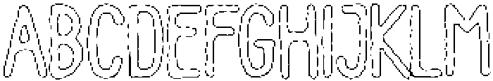 Pelmeni Eroded Outline otf (400) Font UPPERCASE